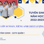 TUYỂN SINH LỚP 10 TOÁN, TIẾNG ANH CHẤT LƯỢNG CAO