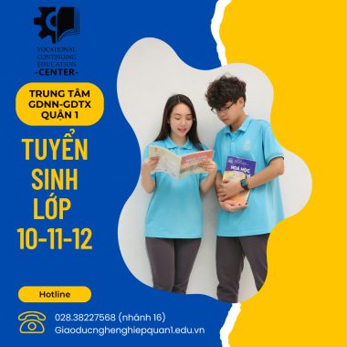 TUYỂN SINH LỚP 10 – 11 – 12 NĂM HỌC 2024-2025