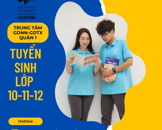 TUYỂN SINH LỚP 10 – 11 – 12 NĂM HỌC 2024-2025