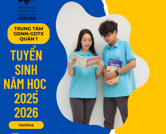TUYỂN SINH LỚP 10 – 11 – 12 NĂM HỌC 2025-2026
